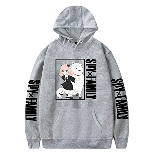 LKY STAR Anime Spy x Family Merch Unisex Sweatshirt Anya Loid Yor Forger Cosplay Hoody Kapuzenpullover für Herren Damen von LKY STAR