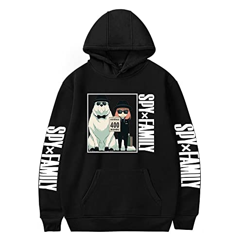 LKY STAR Anime Spy x Family Merch Unisex Sweatshirt Anya Loid Yor Forger Cosplay Hoody Kapuzenpullover für Herren Damen von LKY STAR