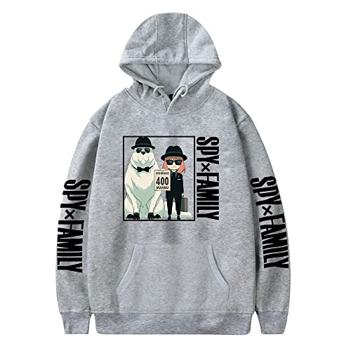 LKY STAR Anime Spy x Family Merch Unisex Sweatshirt Anya Loid Yor Forger Cosplay Hoody Kapuzenpullover für Herren Damen von LKY STAR