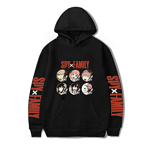 LKY STAR Anime Spy x Family Merch Unisex Sweatshirt Anya Loid Yor Forger Cosplay Hoody Kapuzenpullover für Herren Damen von LKY STAR