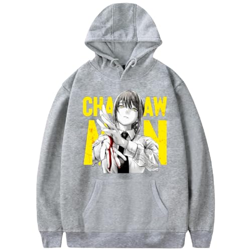 LKY STAR Chainsaw Man Hoodie Pochita Denji Cosplay Sweatshirt mit Langärmelig Casual Kapuzenpullover für Herren Damen von LKY STAR
