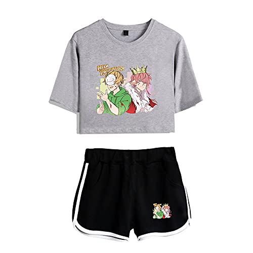 LKY STAR Dreamwastaken Merch Dream Smile Sommer T-Shirts und Shorts Anzug Sport Set Freizeitanzug für Mädchen und Damen von LKY STAR