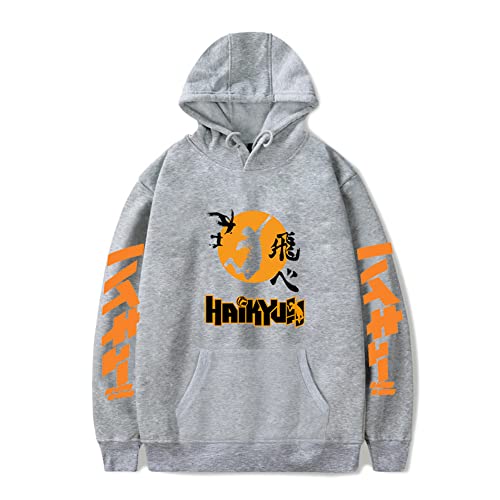 LKY STAR Haikyuu Merch Sweatshirt für Jungen Mädchen Anime Karasuno Hoodie Herren Damen Cosplay Kapuzenpullover XXS-4XL von LKY STAR