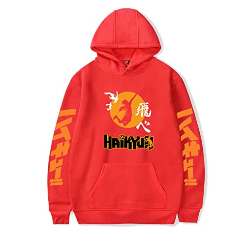 LKY STAR Haikyuu Merch Sweatshirt für Jungen Mädchen Anime Karasuno Hoodie Herren Damen Cosplay Kapuzenpullover XXS-4XL von LKY STAR