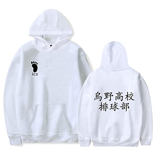 LKY STAR Haikyuu Merch Sweatshirt für Jungen Mädchen Anime Karasuno Hoodie Herren Damen Cosplay Kapuzenpullover XXS-4XL von LKY STAR