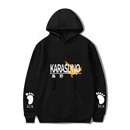 LKY STAR Haikyuu Merch Sweatshirt für Jungen Mädchen Anime Karasuno Hoodie Herren Damen Cosplay Kapuzenpullover XXS-4XL von LKY STAR