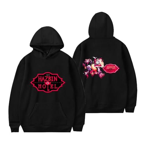 LKY STAR Hazbin Hotel Hoodie Charlie Morningstar Vaggie Cosplay Sweatshirt mit Langärmelig Casual Kapuzenpullover für Herren Damen LKY STAR Hazbin Hotel Hoodie Charlie Morningstar Vaggie Cosplay Sweatshirt mit Langärmelig Casual Kapuzenpullover für Herren Damen von LKY STAR