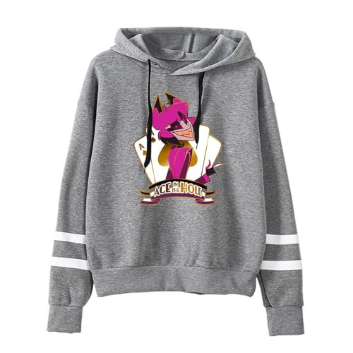 LKY STAR Hazbin Hotel Hoodie Charlie Morningstar Vaggie Cosplay Sweatshirt mit Langärmelig Casual Kapuzenpullover für Herren Damen von LKY STAR