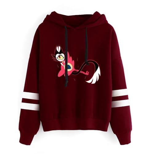 LKY STAR Hazbin Hotel Hoodie Charlie Morningstar Vaggie Cosplay Sweatshirt mit Langärmelig Casual Kapuzenpullover für Herren Damen von LKY STAR