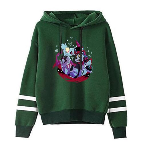 LKY STAR Hazbin Hotel Hoodie Charlie Morningstar Vaggie Cosplay Sweatshirt mit Langärmelig Casual Kapuzenpullover für Herren Damen von LKY STAR
