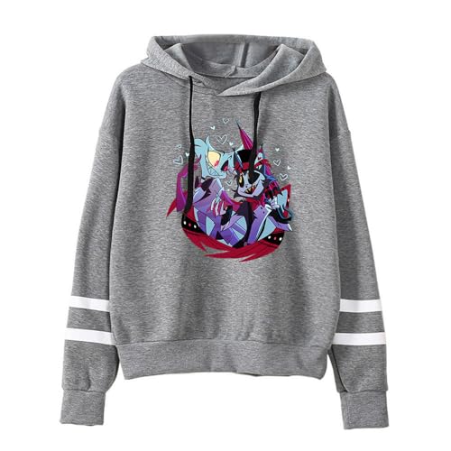 LKY STAR Hazbin Hotel Hoodie Charlie Morningstar Vaggie Cosplay Sweatshirt mit Langärmelig Casual Kapuzenpullover für Herren Damen von LKY STAR