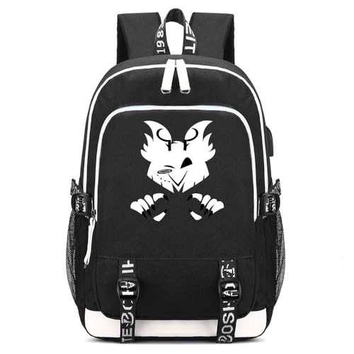 LKY STAR Hazbin Hotel Merch Daypacks Unisex Rucksack Herren Damen Weiterführende Schultasche Freizeitrucksack von LKY STAR