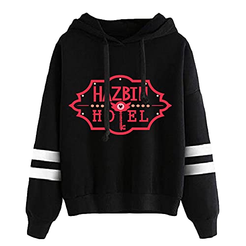 LKY STAR Herren Damen Hazbin Hotel Sweatshirt Anime Cosplay Hoody Charlie Morningstar Vaggie Pullover Casual Langarm Jacket von LKY STAR