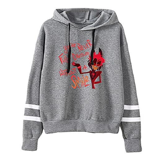 LKY STAR Herren Damen Hazbin Hotel Sweatshirt Anime Cosplay Hoody Charlie Morningstar Vaggie Pullover Casual Langarm Jacket von LKY STAR