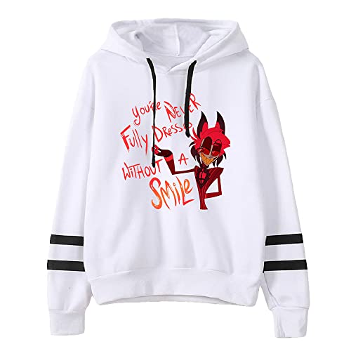 LKY STAR Herren Damen Hazbin Hotel Sweatshirt Anime Cosplay Hoody Charlie Morningstar Vaggie Pullover Casual Langarm Jacket von LKY STAR