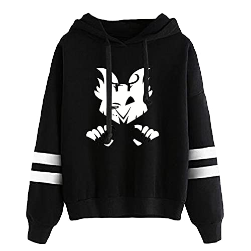 LKY STAR Herren Damen Hazbin Hotel Sweatshirt Anime Cosplay Hoody Charlie Morningstar Vaggie Pullover Casual Langarm Jacket von LKY STAR