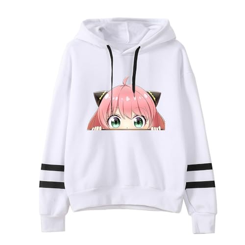 Herren Damen Spy x Family Kapuzenpullover Anya Loid Yor Forger Cosplay Hoodies für Jungen Mädchen Casual Sweatshirt von LKY STAR