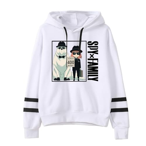 Herren Damen Spy x Family Kapuzenpullover Anya Loid Yor Forger Cosplay Hoodies für Jungen Mädchen Casual Sweatshirt von LKY STAR