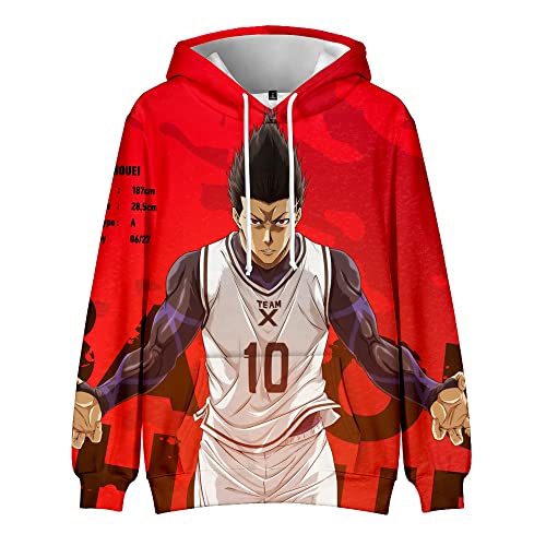 LKY STAR Herren Jungen Hoodies Blue Lock Sweatshirt Merch Hip-hop Langarm Kapuzenpullover für Damen Mädchen von LKY STAR