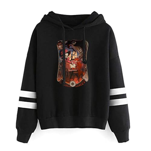 LKY STAR Jungen Mädchen Hazbin Hotel Kapuzenpullover Anime Sweatshirts mit Langen Ärmel Cosplay Casual Hoody von LKY STAR