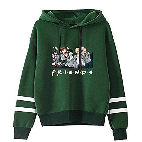 LKY STAR My Hero Academia Merch Anime Hoodies für Jungen Mädchen MHA Sweatshirt Izuku Midoriya Cosplay Kapuzenpullover XXS-4XL von LKY STAR