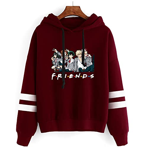 LKY STAR My Hero Academia Merch Anime Hoodies für Jungen Mädchen MHA Sweatshirt Izuku Midoriya Cosplay Kapuzenpullover XXS-4XL von LKY STAR