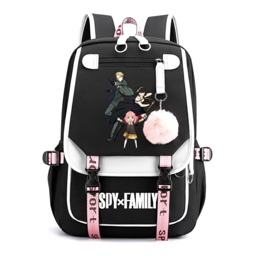 LKY STAR Spy x Family Schultasche Mädchen Damen Daypacks,Sehr Geeignet für Die Schule, die Reisen,22L von LKY STAR