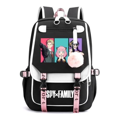 LKY STAR Spy x Family Schultasche Mädchen Damen Daypacks,Sehr Geeignet für Die Schule, die Reisen,22L von LKY STAR