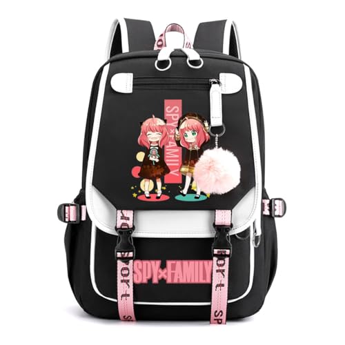 LKY STAR Spy x Family Schultasche Mädchen Damen Daypacks,Sehr Geeignet für Die Schule, die Reisen,22L von LKY STAR