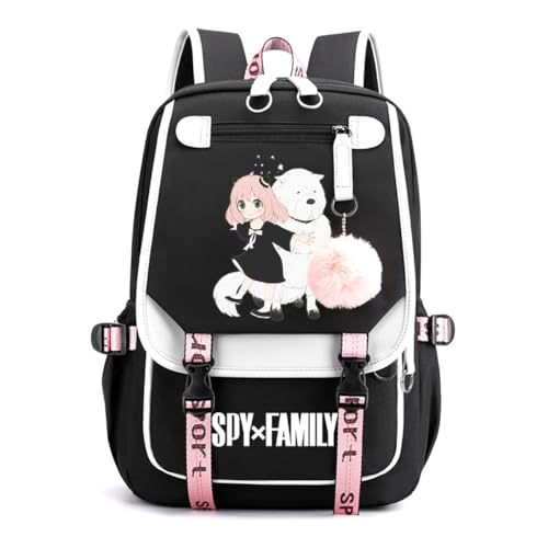 LKY STAR Spy x Family Schultasche Mädchen Damen Daypacks,Sehr Geeignet für Die Schule, die Reisen,22L von LKY STAR