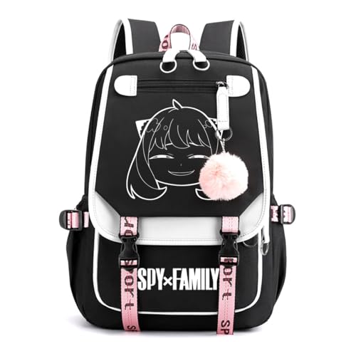 LKY STAR Spy x Family Schultasche Mädchen Damen Daypacks,Sehr Geeignet für Die Schule, die Reisen,22L von LKY STAR