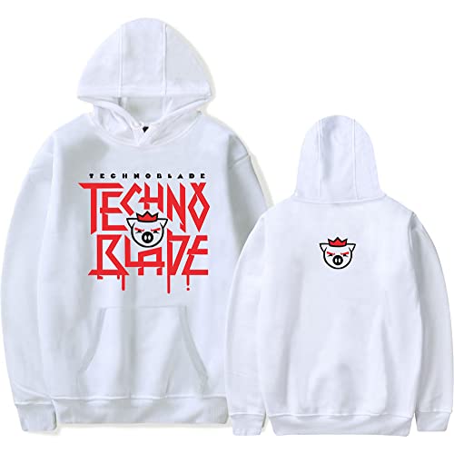 LKY STAR Technoblade Kapuzenpullover Teens Casual Hoody für Herren Damen Sweatshirt mit Taschen für Unisex von LKY STAR