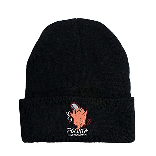 Pochita Strickmützen Anime Chainsaw Man Mützen für Herren Damen Gestrickte Winter Hut Solide Bedrucktes Motorhaube Unisex Kappe Pochita Strickmützen Anime Chainsaw Man Mützen für Herren Damen Gestrickte Winter Hut Solide Bedrucktes Motorhaube Unisex Kappe von LKY STAR