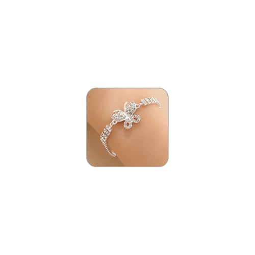 LKingel Goldarmbänder für Damen, 14 Karat vergoldet, Kristall-Zirkonia, Kreuz-Herz-Armband, Goldkette, Armband, Doppelherz-Armband, Unendlichkeits-Charm-Armbänder, Hochzeit, Abschlussball, Large, 合金 von LKingel