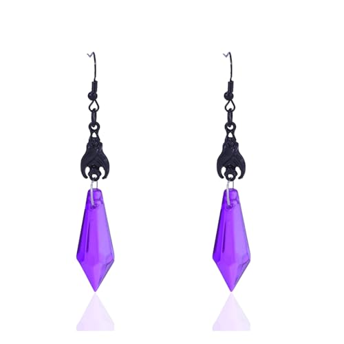 LKingel Gothic Dark Fledermaus Ohrringe für Frauen Gothic Kristall baumeln Tropfen Ohrring Halloween Vampir Ohrringe Punk Teardrop Ohrring Halloween Kostüm Zubehör Style3 von LKingel