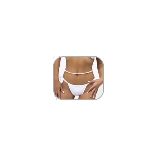 LKingel Perlen-Taillenkette für Damen, goldfarbene Kunstperlen, Bauchkette, modische Strand-Körperkette, Rave, Party, Körperzubehör, Schmuckgeschenk, Large, Simulierte Perle, Kein Edelstein von LKingel