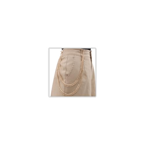 LKingel Punk-Hosenkette für Damen und Herren, Vintage, Gothic, Kreuzniete, Mansardenhose, Kette im Stil der 80er-90er-Jahre, Hip-Hop-Jeans-Kette, Charm, geschichtete Rock-Brieftaschenkette, für Herren LKingel Punk-Hosenkette für Damen und Herren, Vintage, Gothic, Kreuzniete, Mansardenhose, Kette im Stil der 80er-90er-Jahre, Hip-Hop-Jeans-Kette, Charm, geschichtete Rock-Brieftaschenkette, für Herren von LKingel
