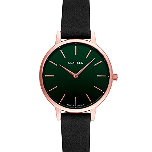 LLARSEN Damen Analog Quarz Uhr mit Leder Armband 146RFR3-RCOAL12 von LLARSEN