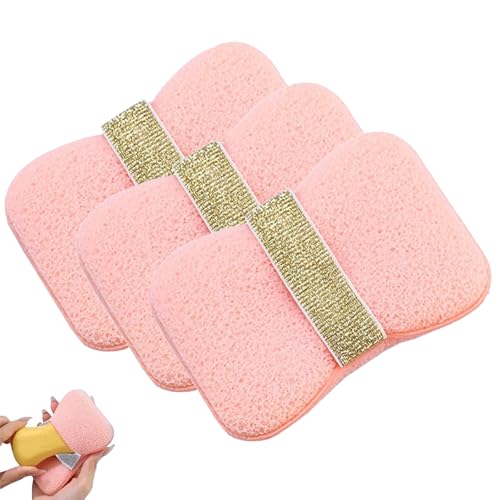 Nicelifehack Double-Sided Bath Foaming Bag, 2-in-1 Exfoliating Bar Soap Pouch, Quick Lather & Reusable Mesh Soap Holder for Men & Women (Pink) von LLDYAN