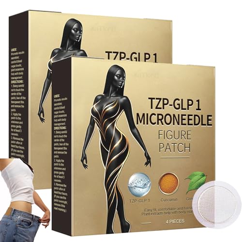 TODAHOF TZP-GLP1 Nano Microneedle Patch, 4PCS/Box Microneedle Patches, TODAHOF Microneedlepatch, Long-Lasting TZP-GLP1 Patch for Women and Men (8pcs) von LLDYAN