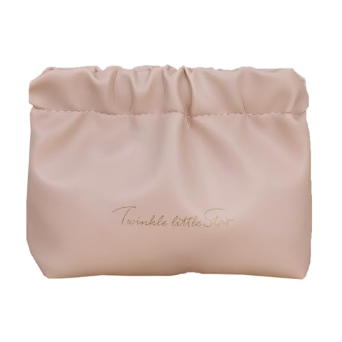 2024 New Eretinputc Makeup Bag Lijiali, Premium Makeup Bag, PU Leather Travel Makeup Bag, Large Capacity Multi Compartment Toiletry Cosmetic Bag for Women and Girls Gifts (S-Pink) von LLELEMAMO