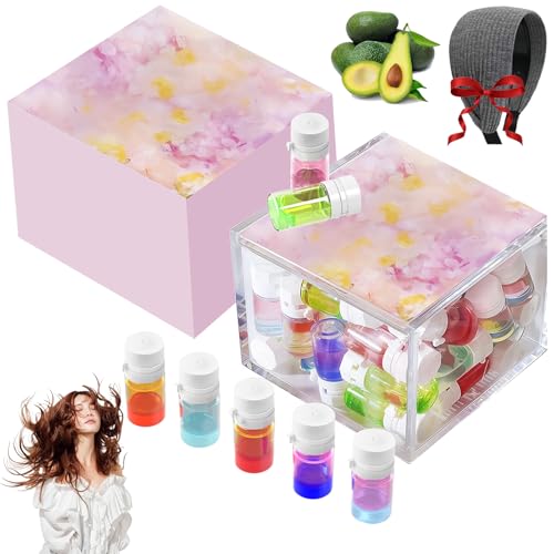 Perfume&Oil 2 in 1-Avocado Nourishing&Shining Hair Oil For Frizzy, Cafeteria Mini Hair Perfume Oil, Cafeteriap Scented Perfume for Women Long Lasting, Restore Dry and Damaged (40Pcs) von LLELEMAMO