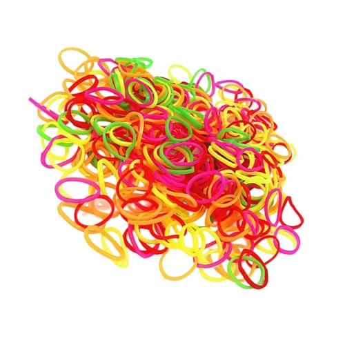 1000 Stück Elastische Haarbänder Gummiband Pferdeschwanz Halter Haargummis für Mädchen Haarringe Kleine Haargummis von LLHCF
