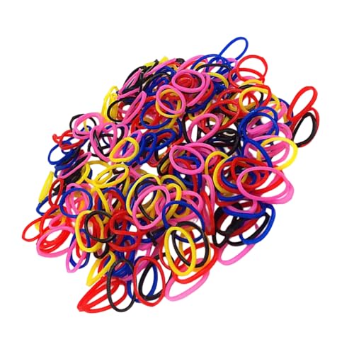 1000 Stück Elastische Haarbänder Gummiband Pferdeschwanz Halter Haargummis für Mädchen Haarringe Kleine Haargummis von LLHCF