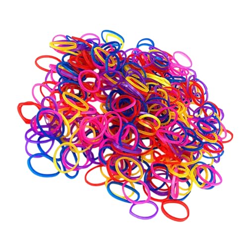 1000 Stück Elastische Haarbänder Gummiband Pferdeschwanz Halter Haargummis für Mädchen Haarringe Kleine Haargummis von LLHCF