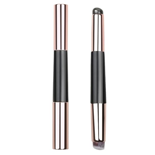 2-in-1 Silikon-Lippenpinsel, Concealer-Pinsel, Lippenstift-Pinsel, Make-up-Pinsel, Lippenstift-Applikator, Puderpinsel für Damen von LLHCF