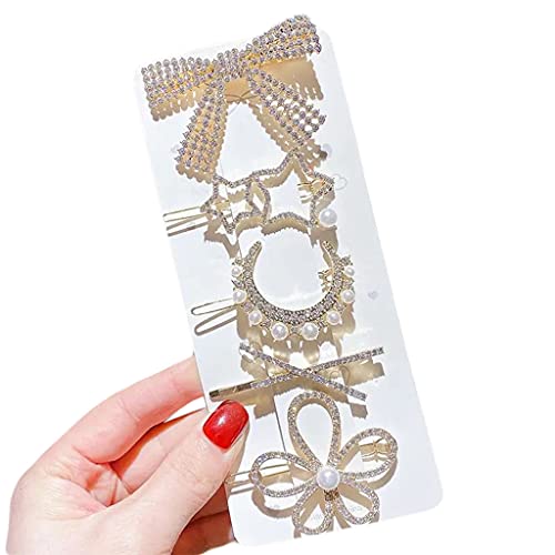 Elegante Entenschnabel-Haarspange mit Perlenkristall, handgefertigt, Vintage-Brosche für Strand, Frühlings-Kopfbedeckung von LLHCF