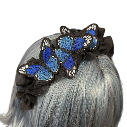Elegante Schmetterlings-Stirnbänder für Mädchen, Lolitas, Mehrzweck-Kopfbedeckung für Partys oder den täglichen Gebrauch Elegante Schmetterlings-Stirnbänder für Mädchen, Lolitas, Mehrzweck-Kopfbedeckung für Partys oder den täglichen Gebrauch von LLHCF