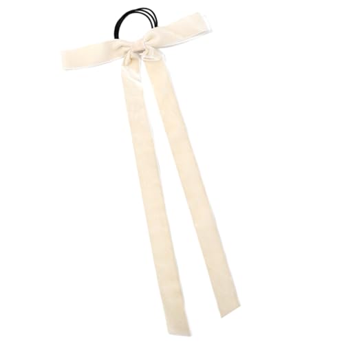 Elegantes Haar-Accessoire, Haarschleifen, Haargummi mit langem Schwanz, Quasten, Band, Haargummi für Damen und Mädchen von LLHCF