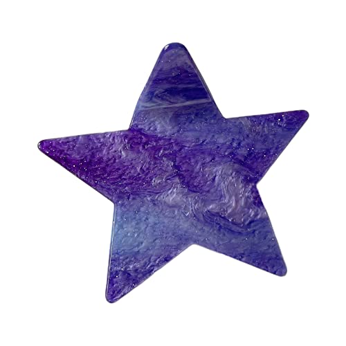 Haarspange mit bunter Sternform, leichte Haarspange für Damen, langes, kurzes Haar, zarte Haarklammer für Damen Haarspange mit bunter Sternform, leichte Haarspange für Damen, langes, kurzes Haar, zarte Haarklammer für Damen von LLHCF